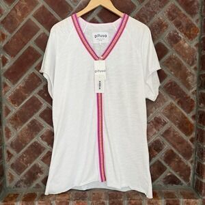 Pitusa Pima Mini Abaya Cover Dress White Petite Women's NWT